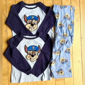 Paw Patrol Bundle Chase White and Navy Pyjama Set Size Medium 7-8 years old
